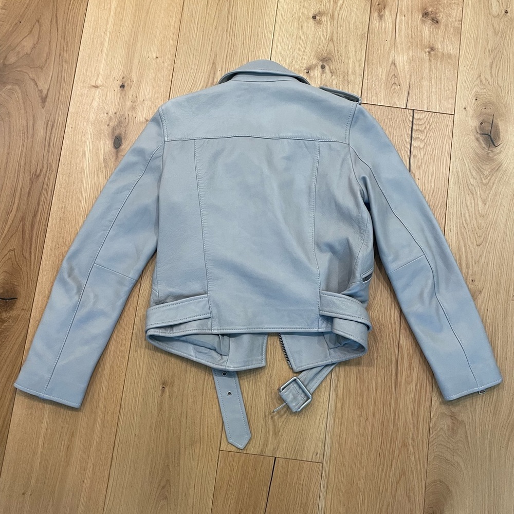 Grey All Saints Leather jacket - Picture 5 of 6